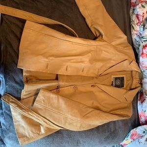 SERGIO VADDUCCI Tan Genuine Leather Jacket